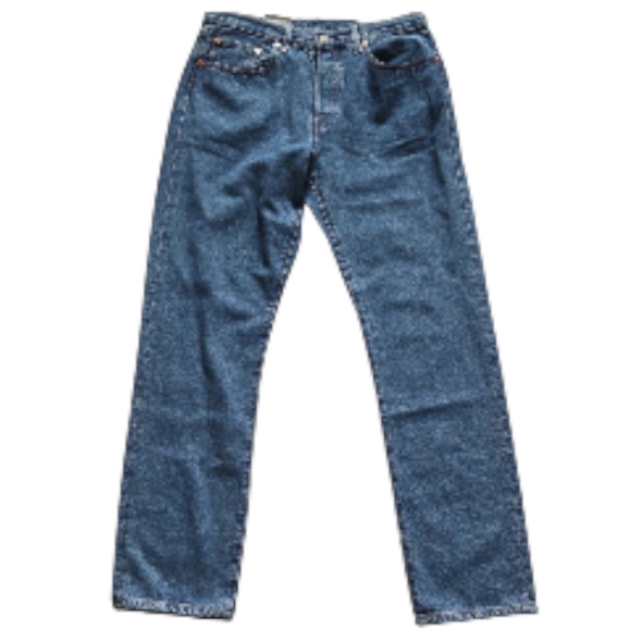 Levi's Denim - Levi's 501 High Rise Straight Leg Classic Blue Jeans